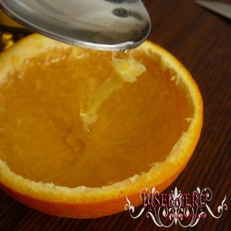 Свечка из апельсина